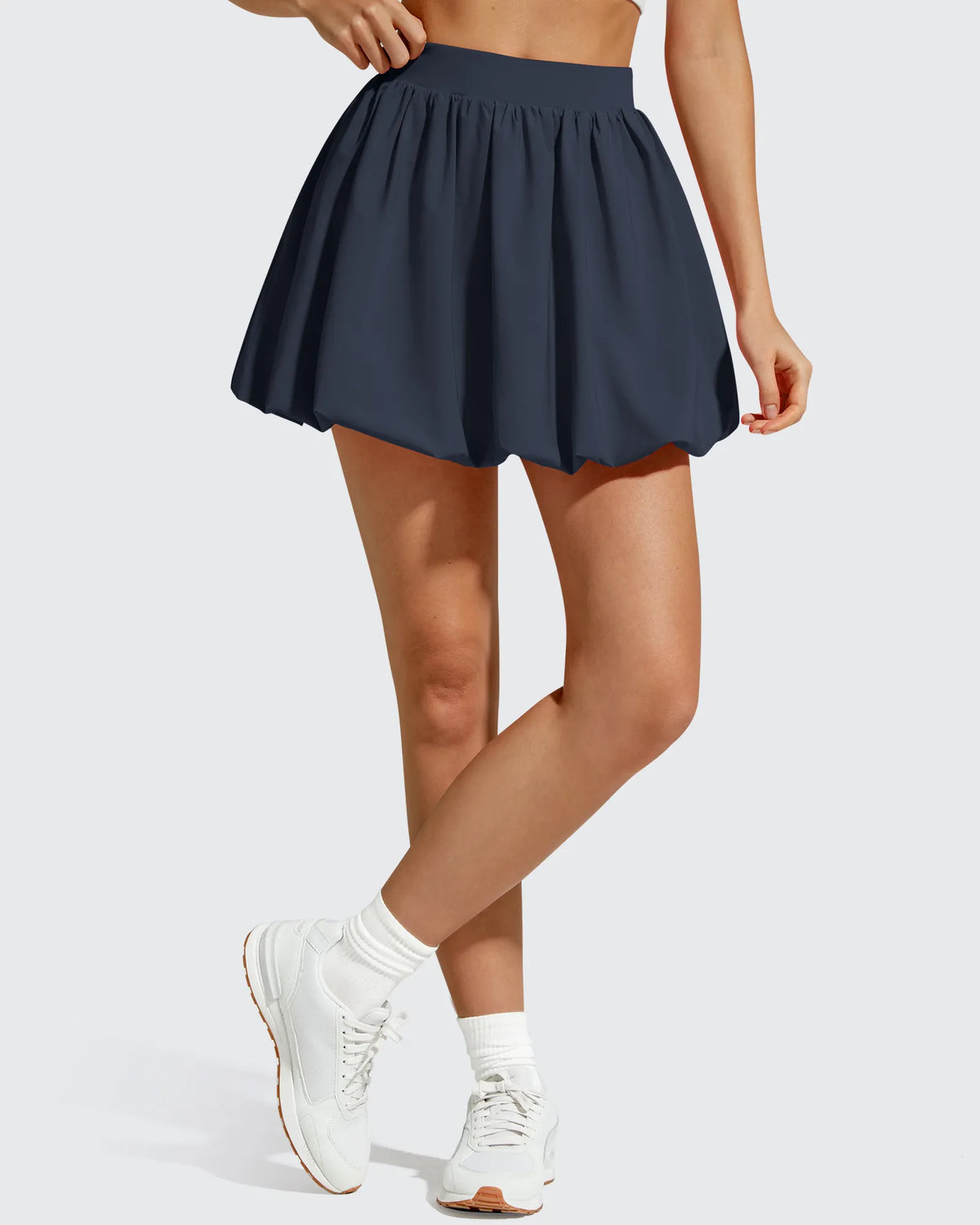G4Free - Chillwhisp Bubble Ruffled Hem Inner Shorts Tennis Skirts 14'' -GF26H796B005F-XS-GF26H796B005A-S-GF26H796B005B-M-GF26H796B005C-L-GF26H796B005D-XL