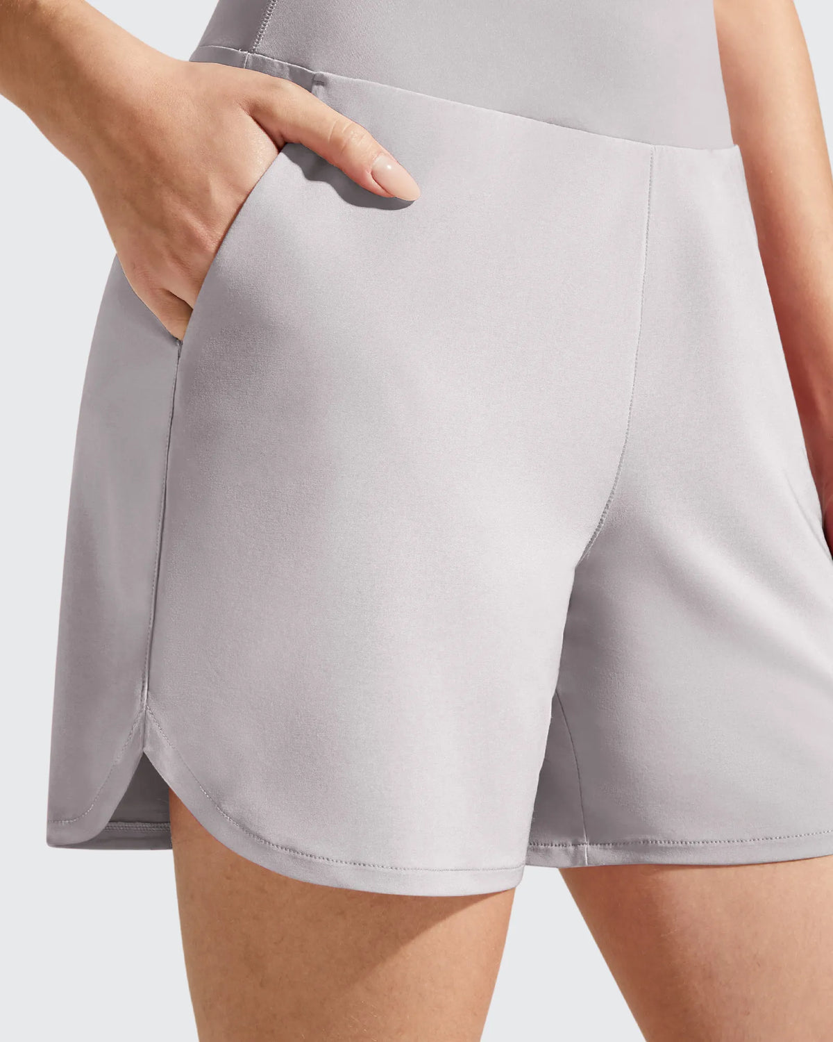 G4Free - Chillwhisp Built-in Brief Liner High Waist Athletic Shorts -GF26E710AA-S
