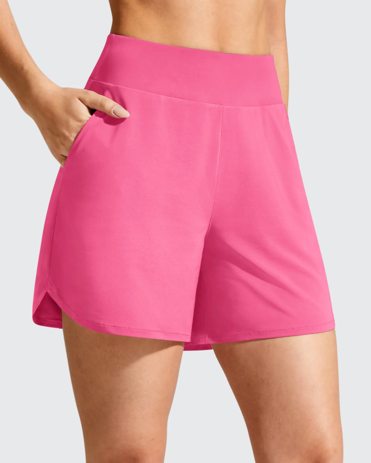 G4Free - Chillwhisp Built-in Brief Liner High Waist Athletic Shorts -GF26E710AA-S-GF26E710AB-M-GF26E710AC-L-GF26E710AD-XL-GF26E710AE-XXL