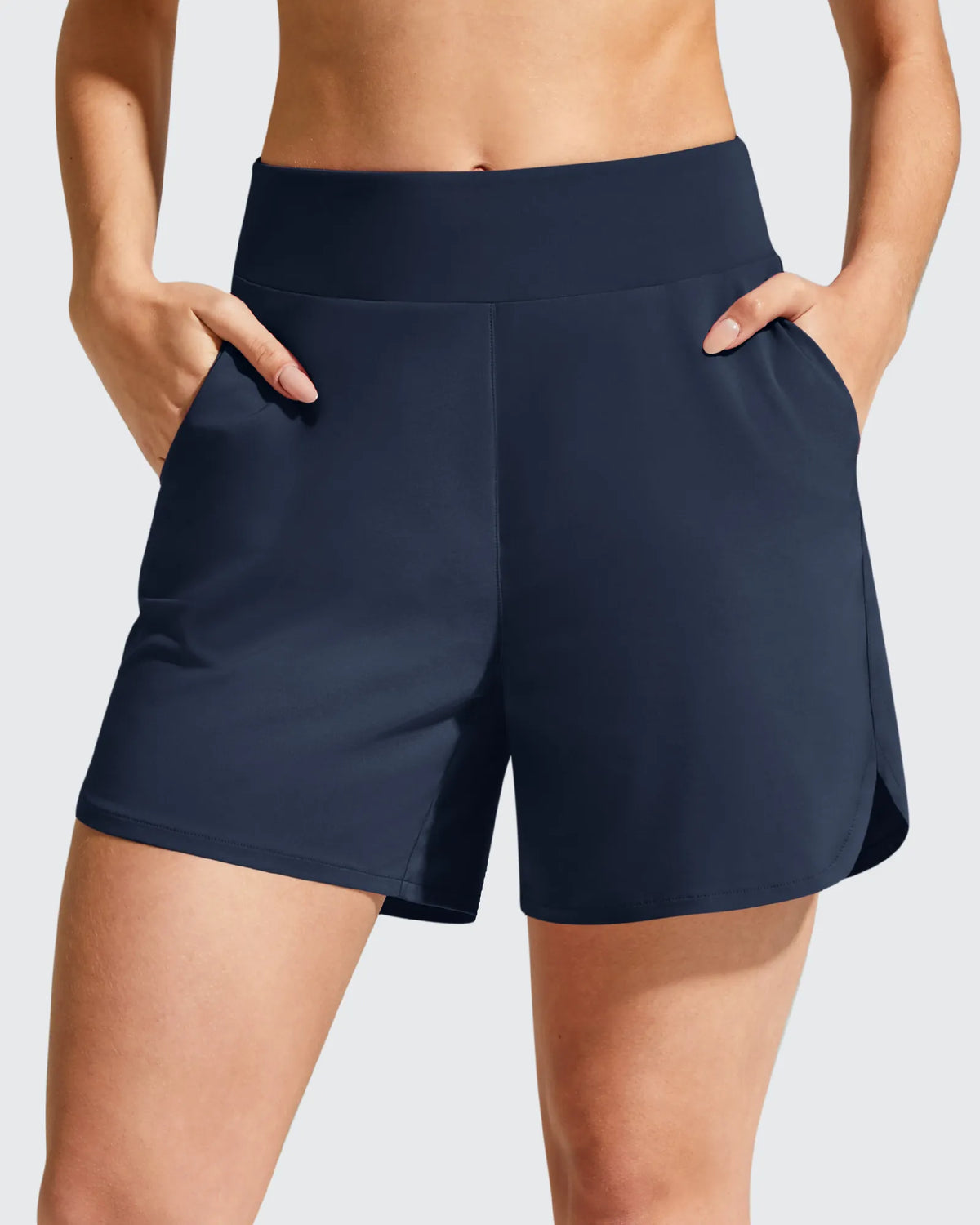 G4Free - Chillwhisp Built-in Brief Liner High Waist Athletic Shorts -GF26E710AA-S-GF26E710AB-M-GF26E710AC-L-GF26E710AD-XL-GF26E710AE-XXL