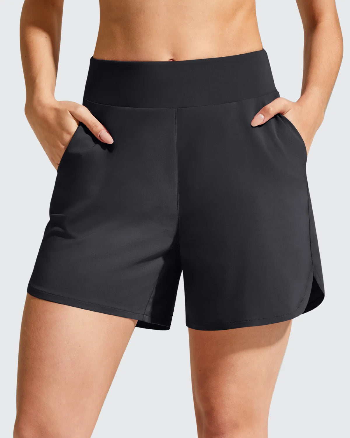 G4Free - Chillwhisp Built-in Brief Liner High Waist Athletic Shorts -GF26E710AA-S-GF26E710AB-M-GF26E710AC-L-GF26E710AD-XL-GF26E710AE-XXL