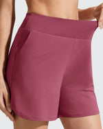 G4Free - Chillwhisp Built-in Brief Liner High Waist Athletic Shorts -GF26E710AA-S-GF26E710AB-M-GF26E710AC-L-GF26E710AD-XL-GF26E710AE-XXL