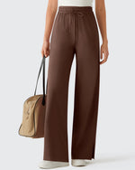 G4Free - Chillwhisp Drawstring Side Slit Flowy Palazzo Wide Leg Pants -GF26J855A001A-S-GF26J856A001A-S-GF26J857A001A-S-GF26J855A001B-M-GF26J856A001B-M