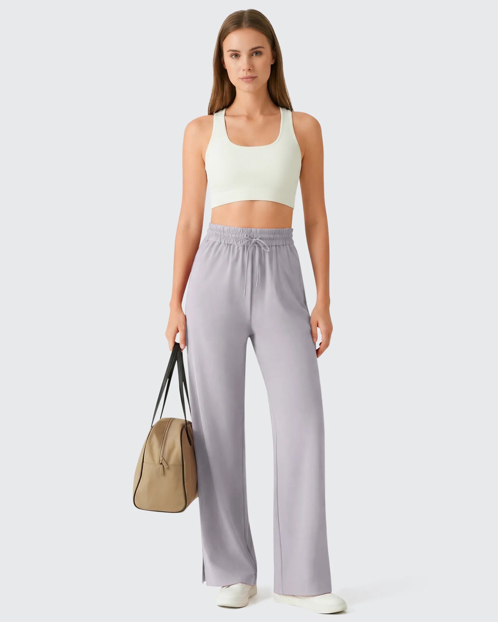G4Free - Chillwhisp Drawstring Side Slit Flowy Palazzo Wide Leg Pants -GF26J855A001A-S-GF26J856A001A-S-GF26J857A001A-S-GF26J855A001B-M-GF26J856A001B-M
