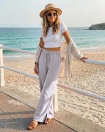 G4Free - Chillwhisp Drawstring Side Slit Flowy Palazzo Wide Leg Pants -GF26J855A001A-S-GF26J856A001A-S-GF26J857A001A-S-GF26J855A001B-M-GF26J856A001B-M