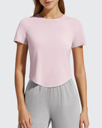 G4Free - Cropped Crewneck Relaxed Fit Short Sleeve Tops -GF26K885A001A-S
