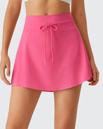 G4Free - Drawstring Curved Hem Inner Shorts Ball Pocket Skorts 15" -GF26H815G012F-XS-GF26H815G012A-S-GF26H815G012B-M-GF26H815G012C-L-GF26H815G012D-XL