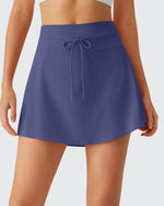 G4Free - Drawstring Curved Hem Inner Shorts Ball Pocket Skorts 15" -GF26H815G012F-XS-GF26H815G012A-S-GF26H815G012B-M-GF26H815G012C-L-GF26H815G012D-XL