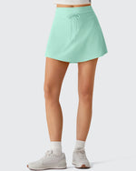 G4Free - Drawstring Curved Hem Inner Shorts Ball Pocket Skorts 15" -GF26H815G012F-XS-GF26H815G012A-S-GF26H815G012B-M-GF26H815G012C-L-GF26H815G012D-XL