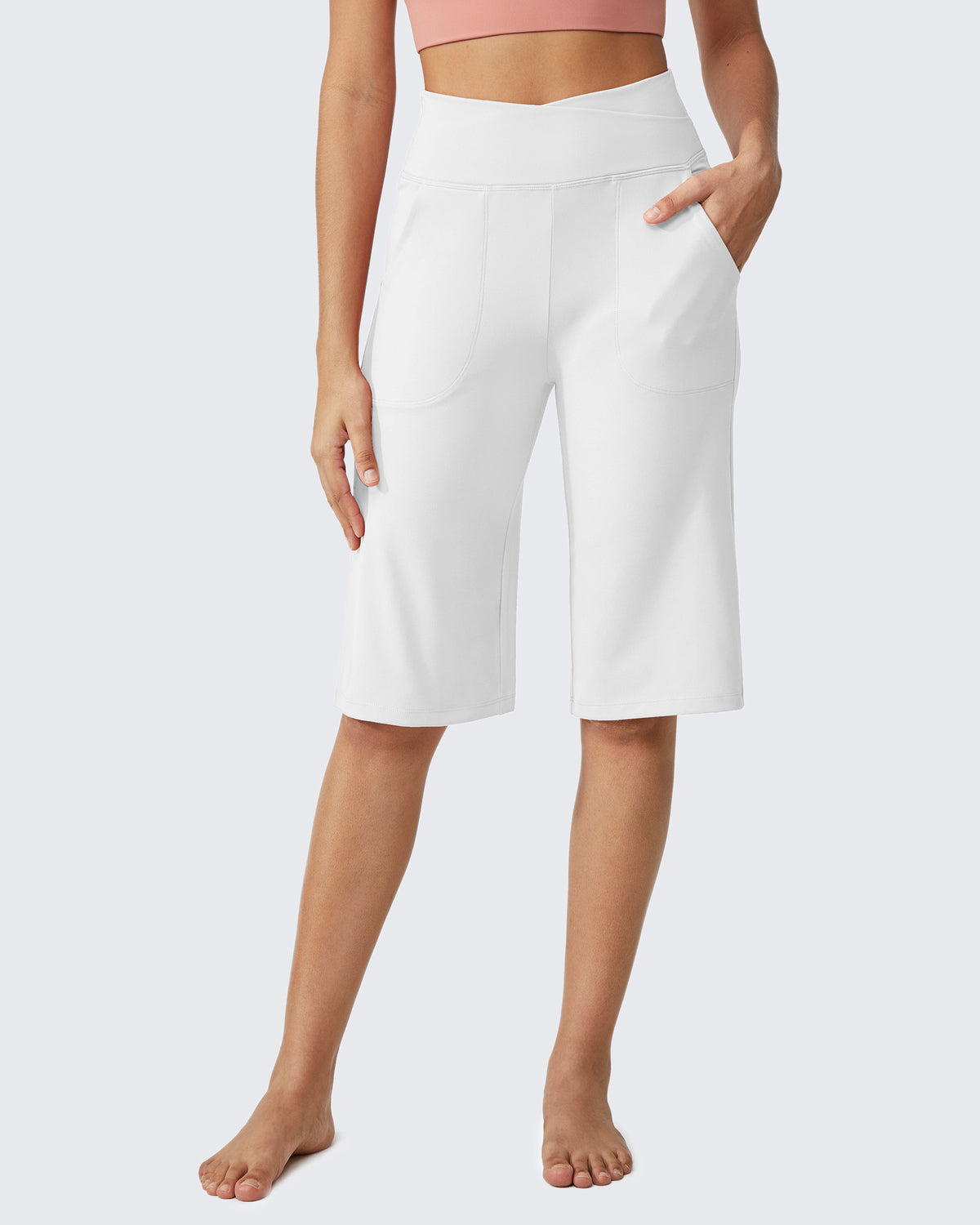 G4Free - EverGoing 14" Knee Length Capri Pants Summer -GF24J195AF-XS