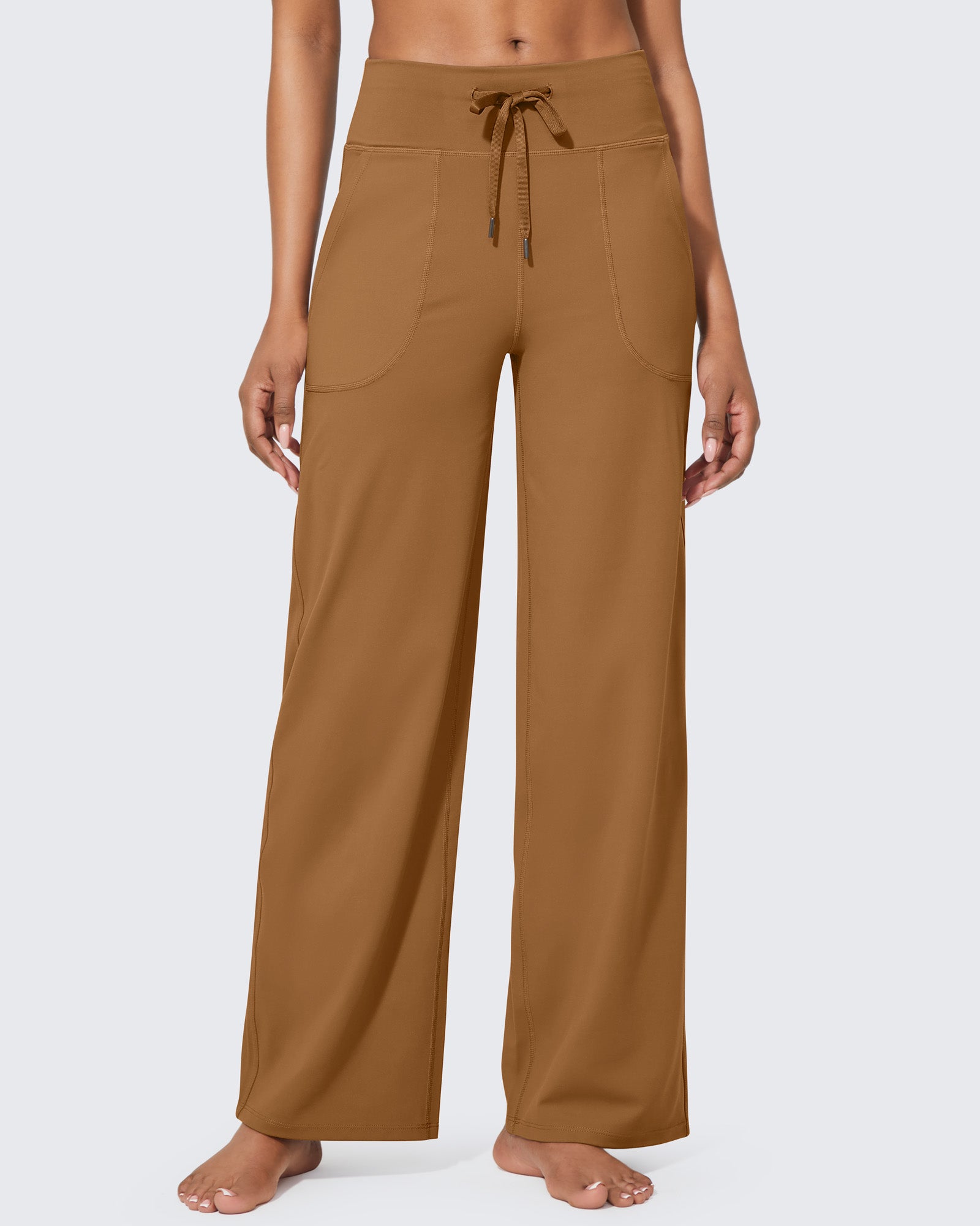G4Free - EverGoing Business Casual High-Waist Wide Leg Pants Petite -GF23J189AF-XS