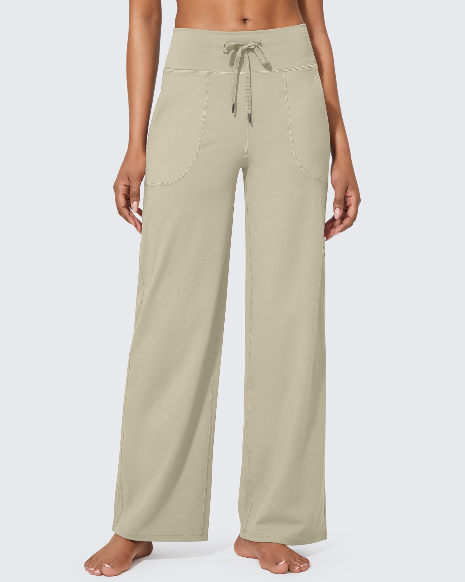 G4Free - EverGoing Business Casual High-Waist Wide Leg Pants Petite -GF23J189AF-XS