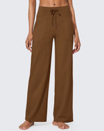 G4Free - EverGoing Business Casual High-Waist Wide Leg Pants Petite -GF23J189AF-XS