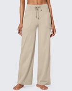 G4Free - EverGoing Business Casual High-Waist Wide Leg Pants Petite -GF23J189AF-XS