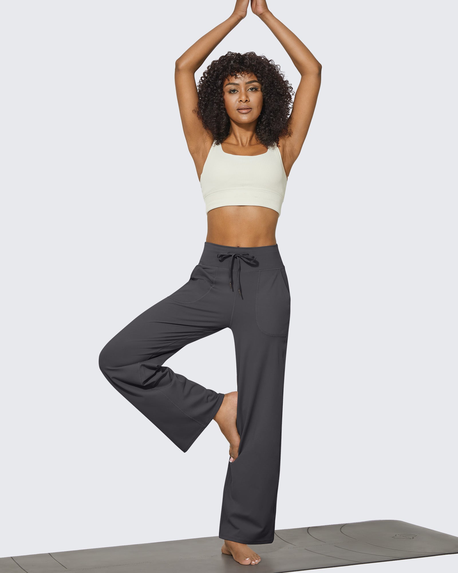 G4Free - EverGoing Business Casual High-Waist Wide Leg Pants Tall --GF23J191AA-S-GF23J191AB-M-GF23J191AC-L-GF23J191AD-XL