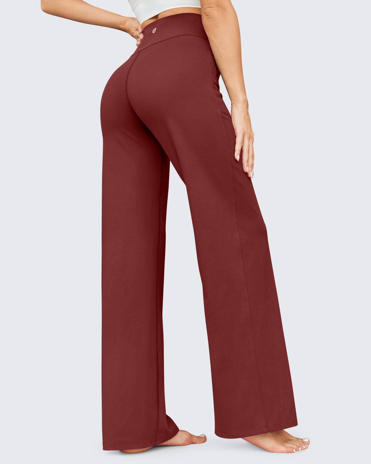 G4Free - EverGoing Business Casual High-Waist Wide Leg Pants Tall --GF23J191AA-S-GF23J191AB-M-GF23J191AC-L-GF23J191AD-XL
