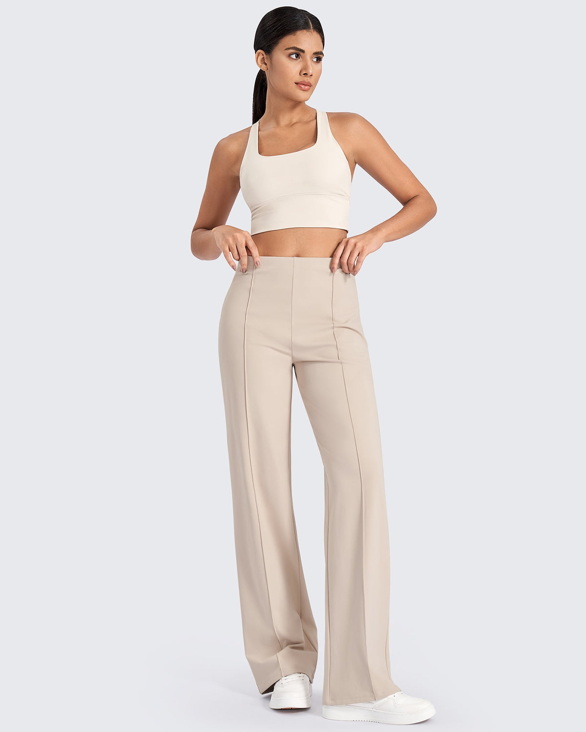 G4Free - EverGoing Business Front Pleats Wide Leg Pants -GF24J276AA-S-GF24J277AA-S-GF24J278AA-S-GF24J276AB-M-GF24J277AB-M