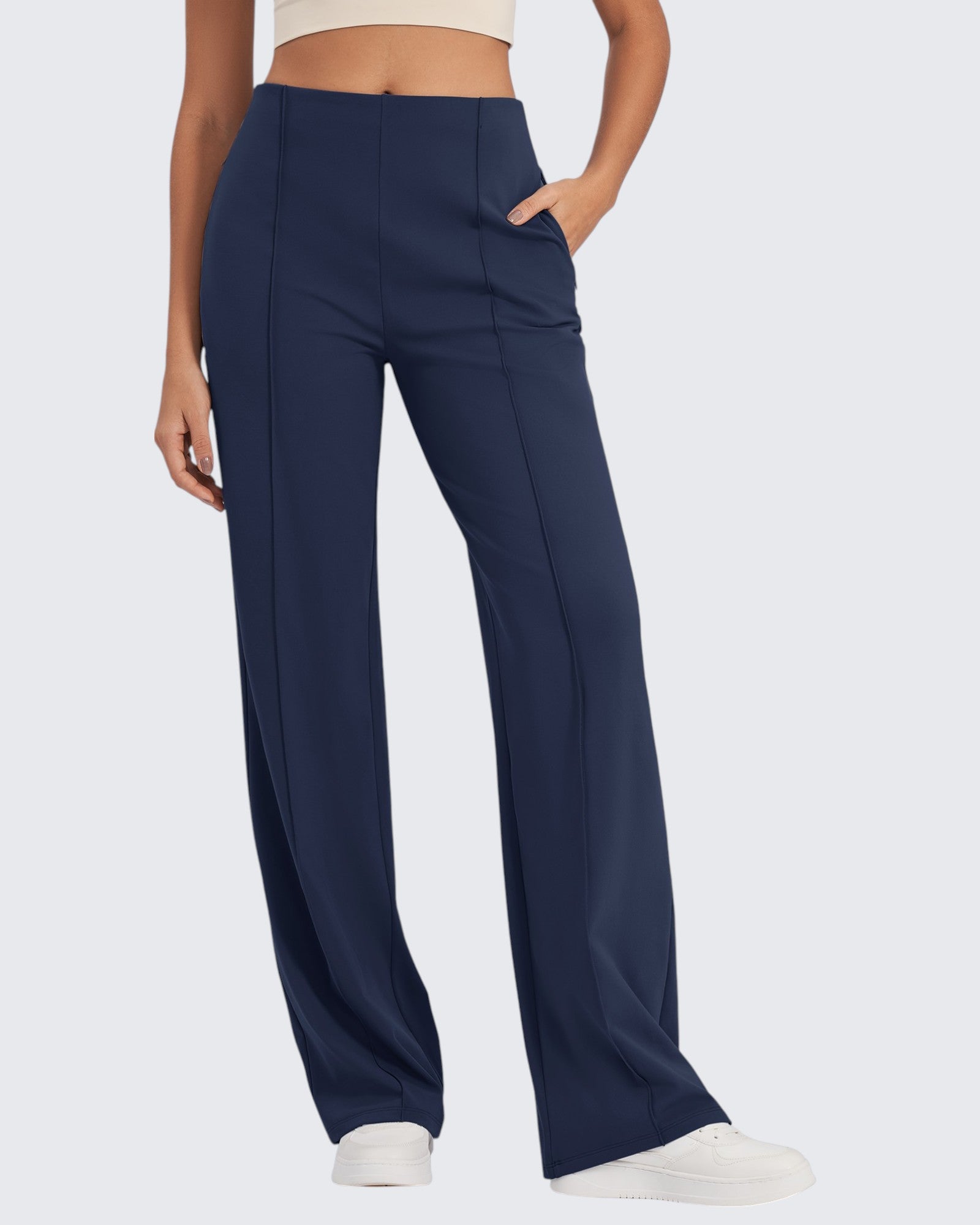 G4Free - EverGoing Business Front Pleats Wide Leg Pants -GF24J276AA-S-GF24J277AA-S-GF24J278AA-S-GF24J276AB-M-GF24J277AB-M