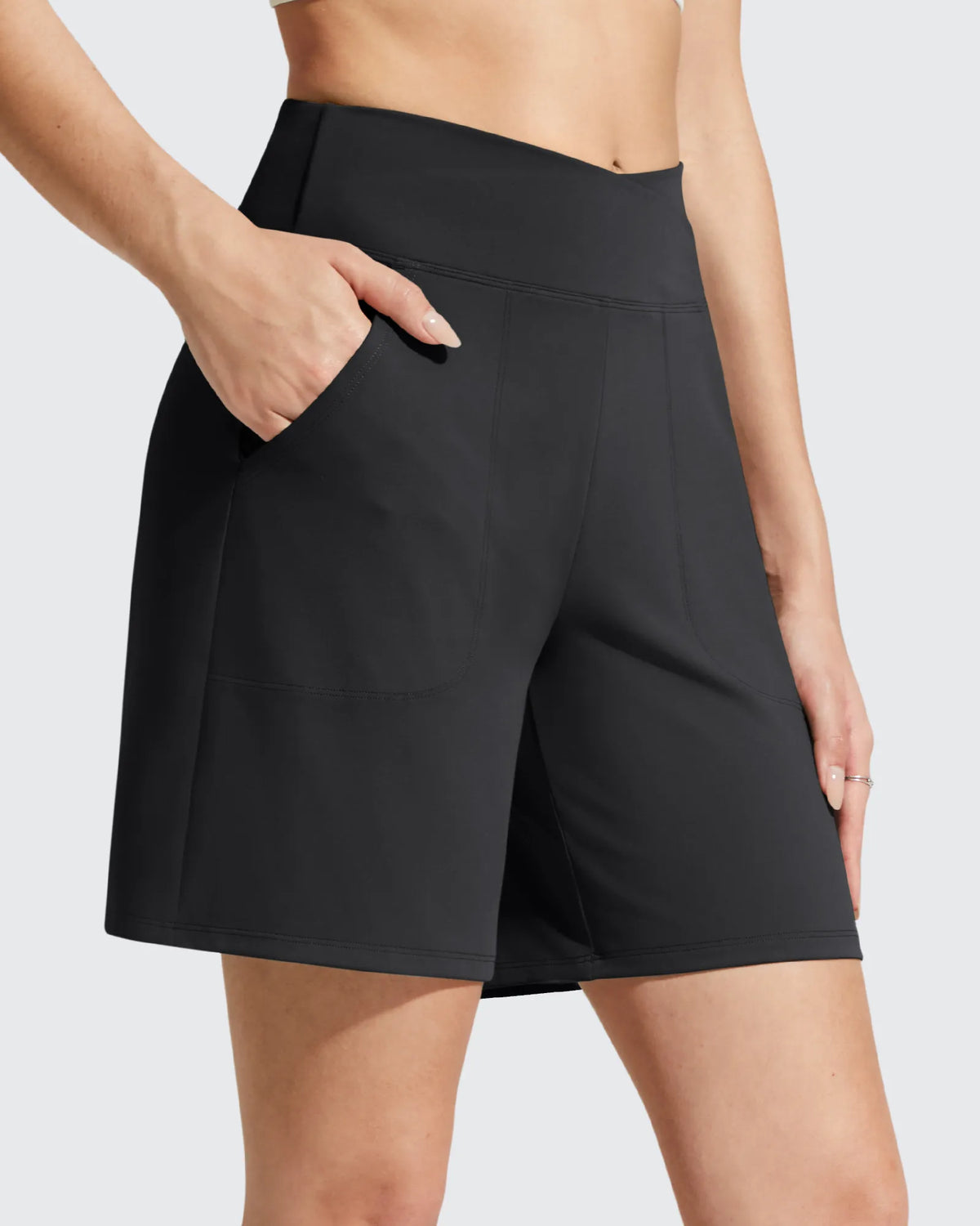 G4Free - EverGoing Cross Waist Pockets Athletic Shorts 6'' -GF26E784A001F-XS-GF26E784A001A-S-GF26E784A001B-M-GF26E784A001C-L-GF26E784A001D-XL