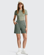 G4Free - EverGoing Cross Waist Pockets Athletic Shorts 6'' -GF26E784A001F-XS-GF26E784A001A-S-GF26E784A001B-M-GF26E784A001C-L-GF26E784A001D-XL