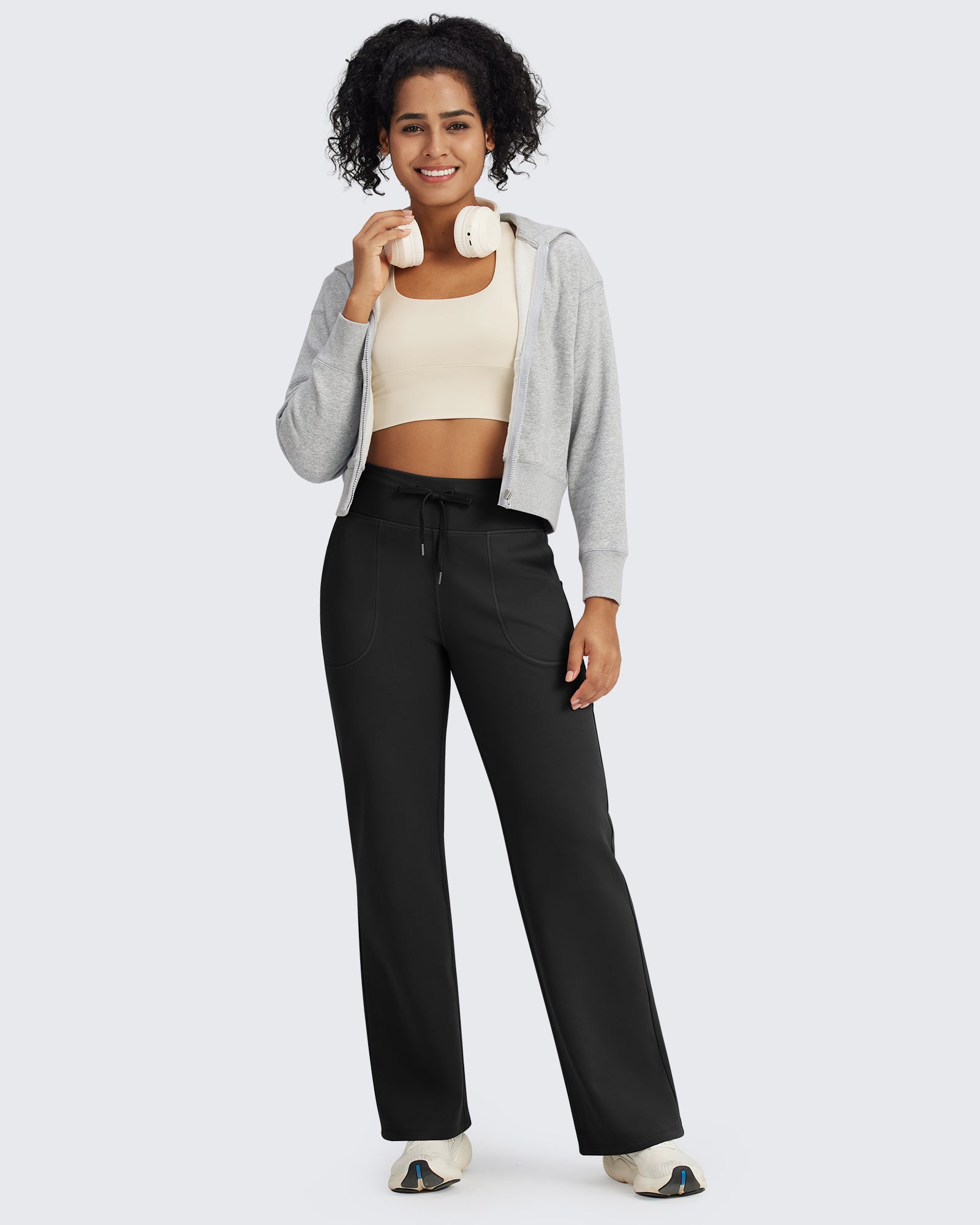 G4Free - EverGoing Fleece Lined High-Waist Drawstring Pants -GF24J215AA-S-GF24J216AA-S-GF24J217AA-S-GF24J215AB-M-GF24J216AB-M