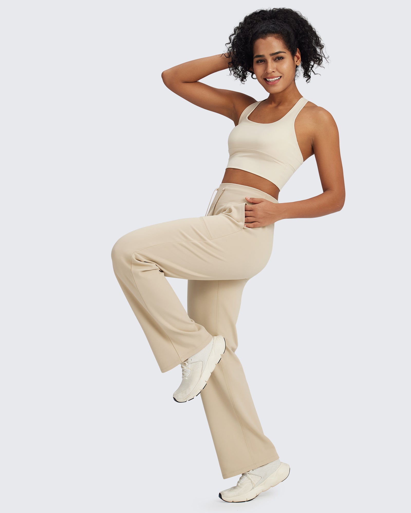 G4Free - EverGoing Fleece Lined High-Waist Drawstring Pants -GF24J215AA-S-GF24J216AA-S-GF24J217AA-S-GF24J215AB-M-GF24J216AB-M
