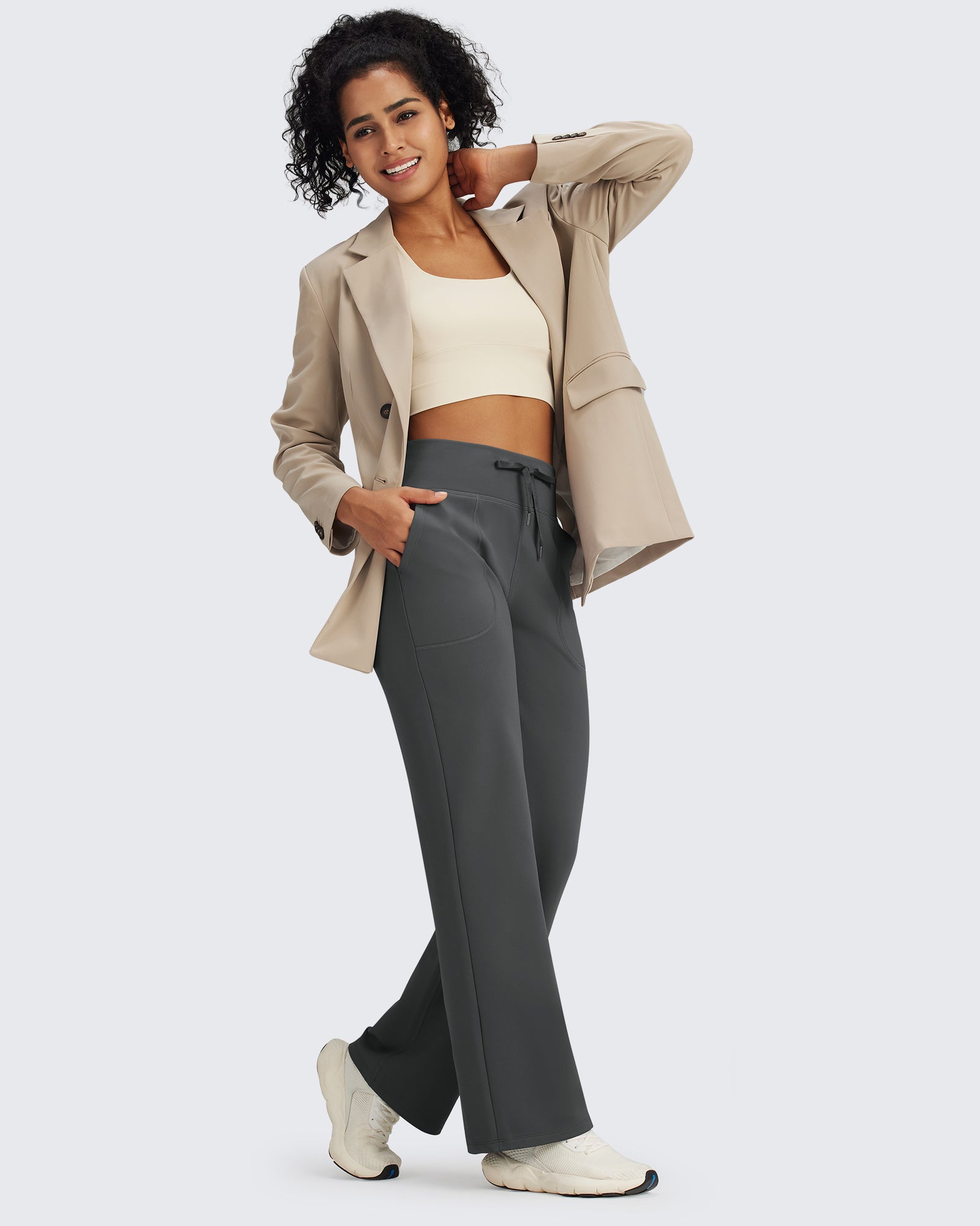 G4Free - EverGoing Fleece Lined High-Waist Drawstring Pants -GF24J215AA-S-GF24J216AA-S-GF24J217AA-S-GF24J215AB-M-GF24J216AB-M