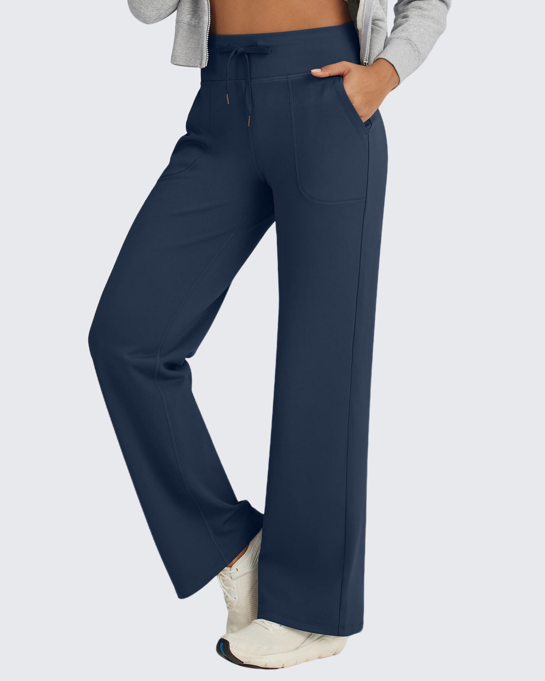 G4Free - EverGoing Fleece Lined High-Waist Drawstring Pants -GF24J215AA-S-GF24J216AA-S-GF24J217AA-S-GF24J215AB-M-GF24J216AB-M