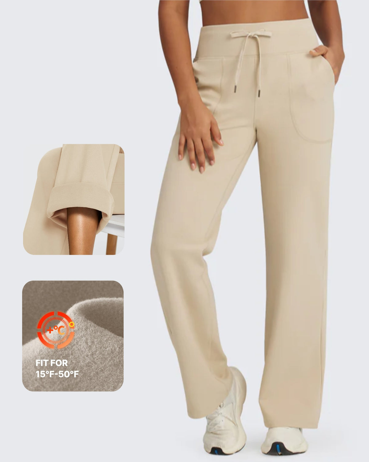 G4Free - EverGoing Fleece Lined High-Waist Drawstring Pants -GF24J215AA-S-GF24J216AA-S-GF24J217AA-S-GF24J215AB-M-GF24J216AB-M