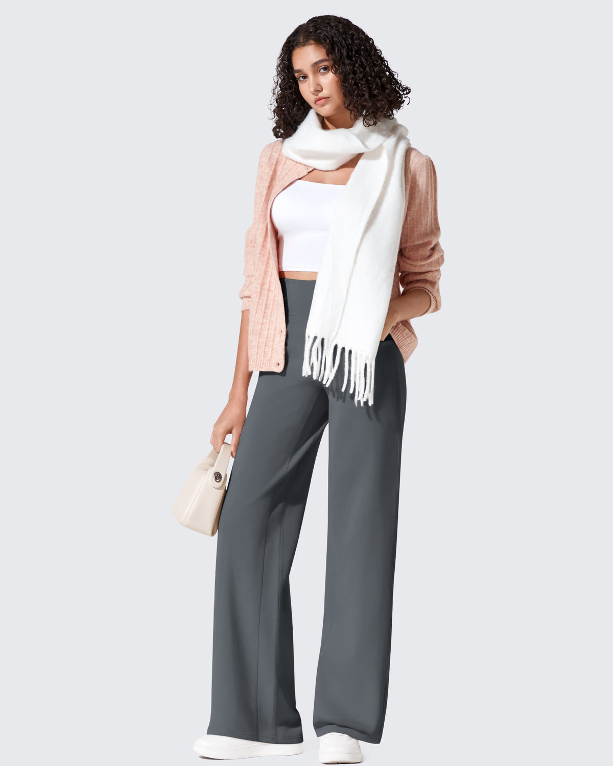 G4Free - EverGoing Fleece Lined High-Waist Wide Leg Thermal Trousers -GF24J230AA-S-GF24J231AA-S-GF24J232AA-S-GF24J230AB-M-GF24J231AB-M