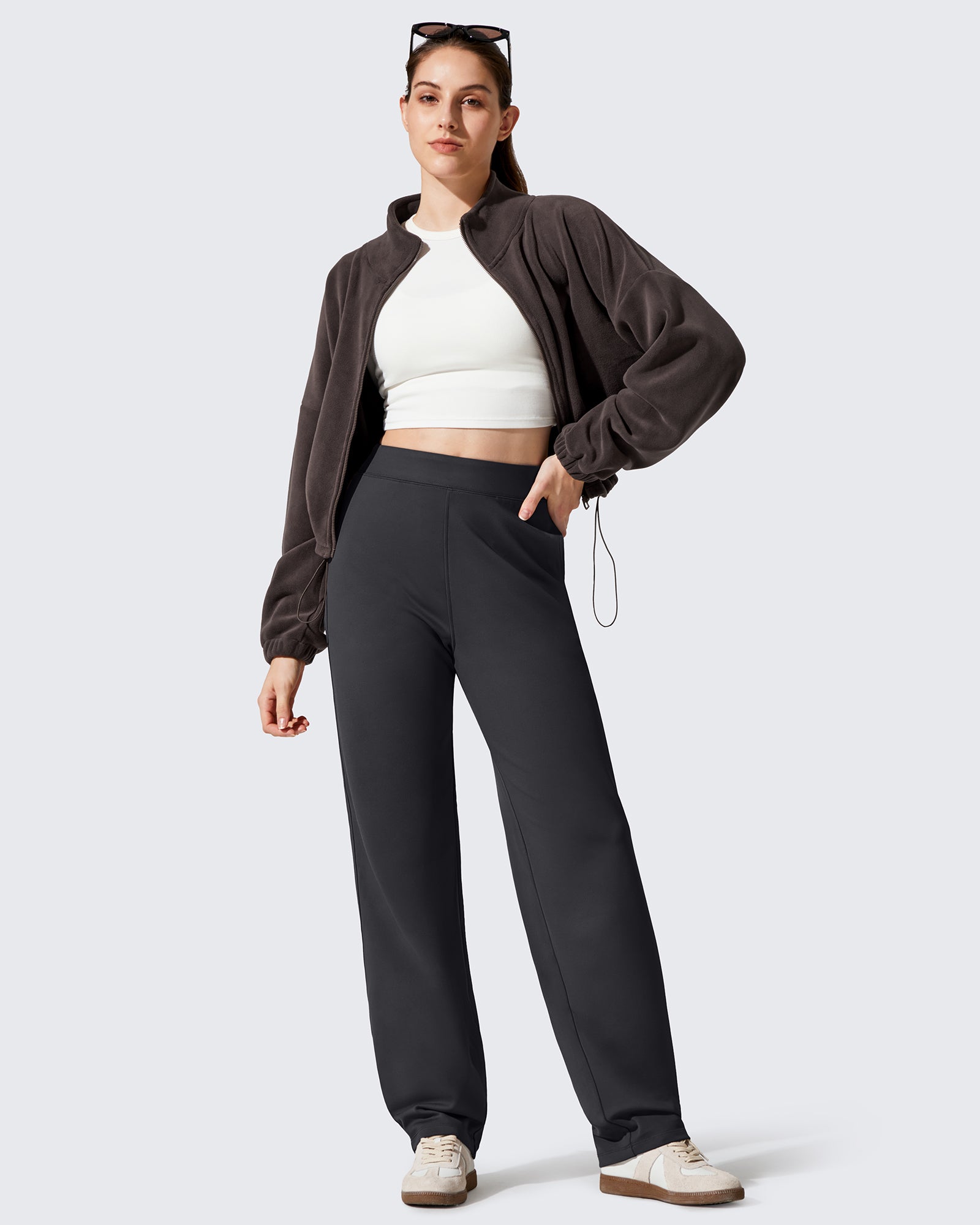 G4Free - EverGoing Fleece Lined Loose Warm Narrow Legs Pants -GF25J684AF-XS-GF25J685AF-XS-GF25J686AF-XS-GF25J684AA-S-GF25J685AA-S