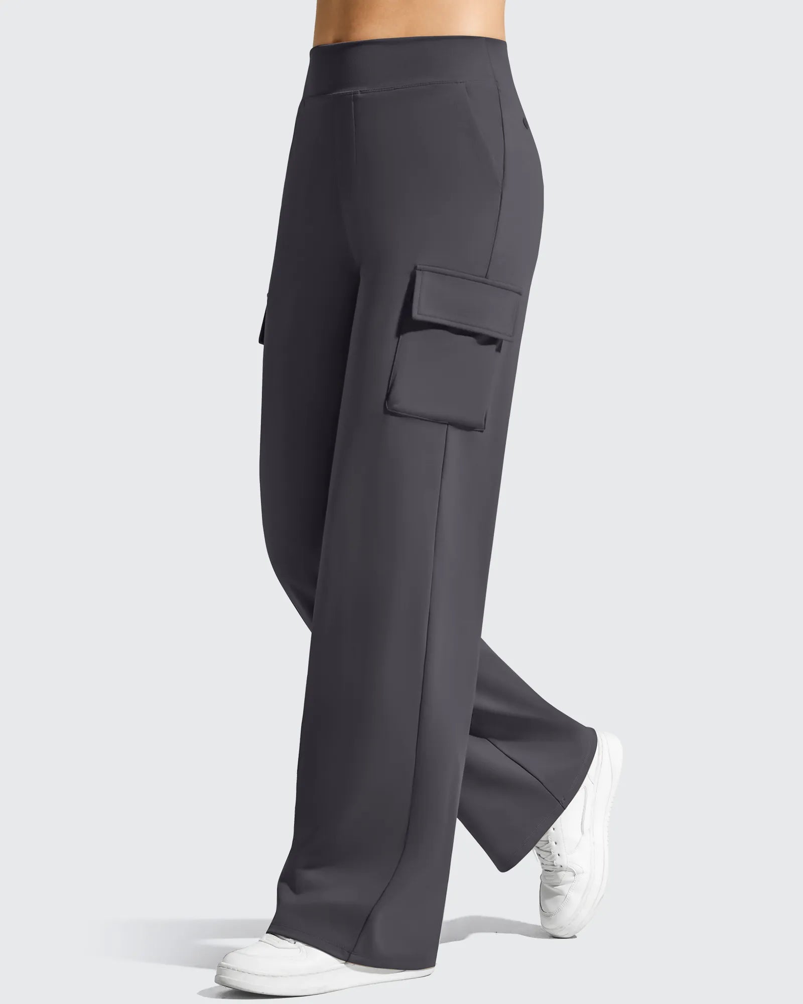 G4Free - EverGoing High-Waist 4 Pockets Wide Leg Cargo Pants -GF26J798A001A-S