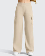 G4Free - EverGoing High-Waist 4 Pockets Wide Leg Cargo Pants -GF26J798A001A-S-GF26J799A001A-S-GF26J800A001A-S-GF26J798A001B-M-GF26J799A001B-M