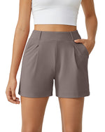 G4Free - EverGoing High-Waist Belted Pleated Casual Dressy Shorts -GF24E200AF-XS-GF24E200AA-S-GF24E200AB-M-GF24E200AC-L-GF24E200AD-XL