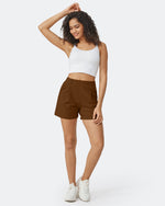 G4Free - EverGoing High-Waist Belted Pleated Casual Dressy Shorts -GF24E200AF-XS-GF24E200AA-S-GF24E200AB-M-GF24E200AC-L-GF24E200AD-XL