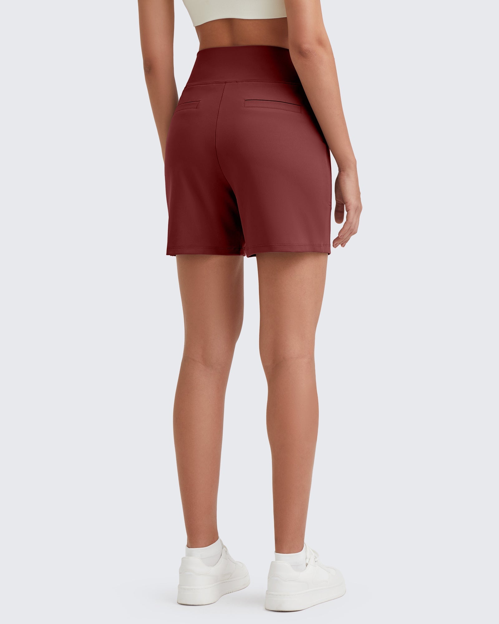 G4Free - EverGoing High-Waist Burmuda Athletic Shorts 5'' -GF25E342AF-XS