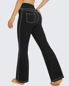 Example: EverGoing High Waist Flare Work Pants 4 Pockets