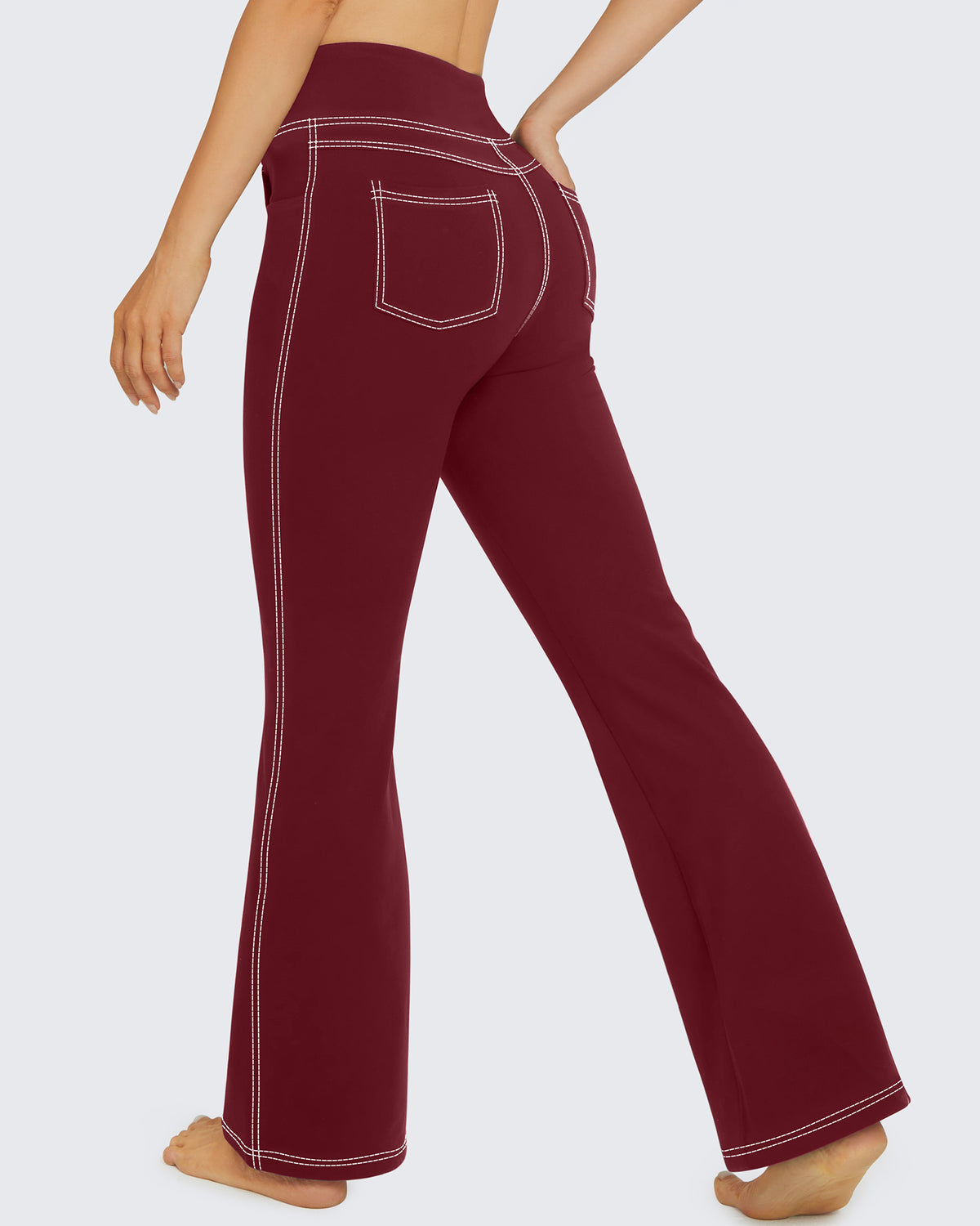 G4Free - EverGoing High Waist Flare Work Pants 4 Pockets -GF23A168AA-S