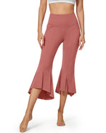 G4Free - EverGoing High-Waist Ruffle Yoga Casual Capri Pants -GF23A140AA-S