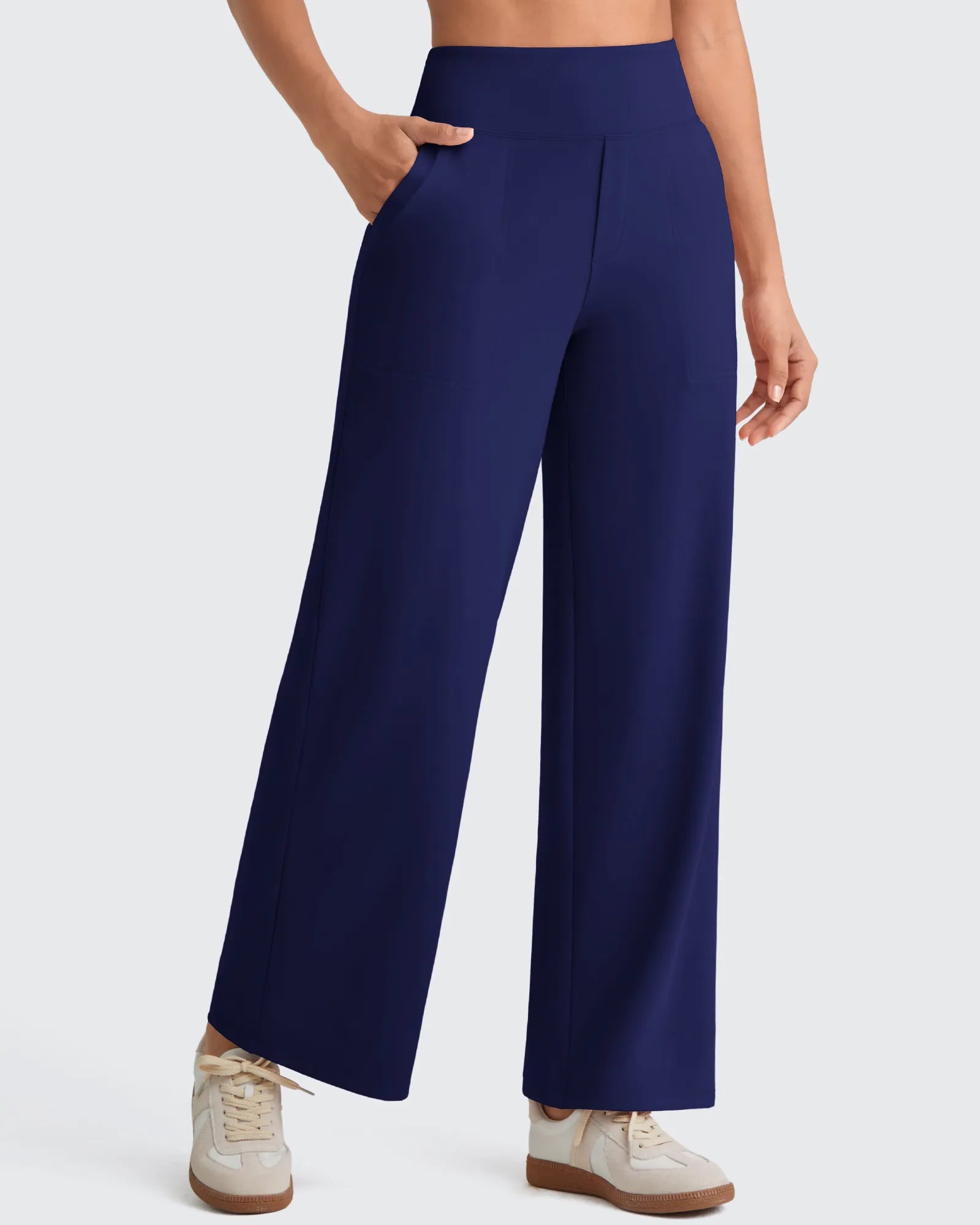 G4Free - EverGoing High Waist Stretch Dressy Cropped Pants Petite -GF25J463BF-XS