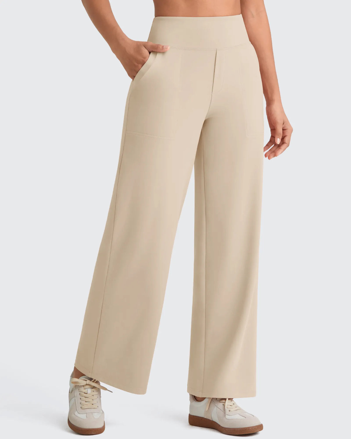 G4Free - EverGoing High Waist Stretch Dressy Cropped Pants Petite -GF25J463BF-XS-GF25J463BA-S-GF25J463BB-M-GF25J463BC-L-GF25J463BD-XL