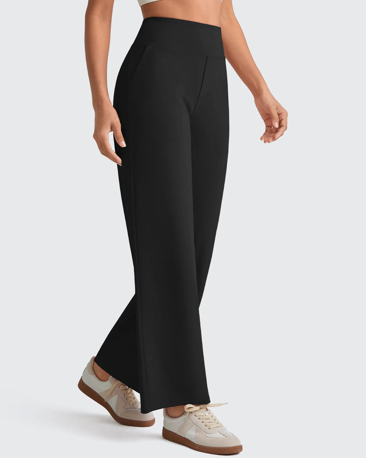 G4Free - EverGoing High Waist Stretch Dressy Cropped Pants Petite -GF25J463BF-XS-GF25J463BA-S-GF25J463BB-M-GF25J463BC-L-GF25J463BD-XL