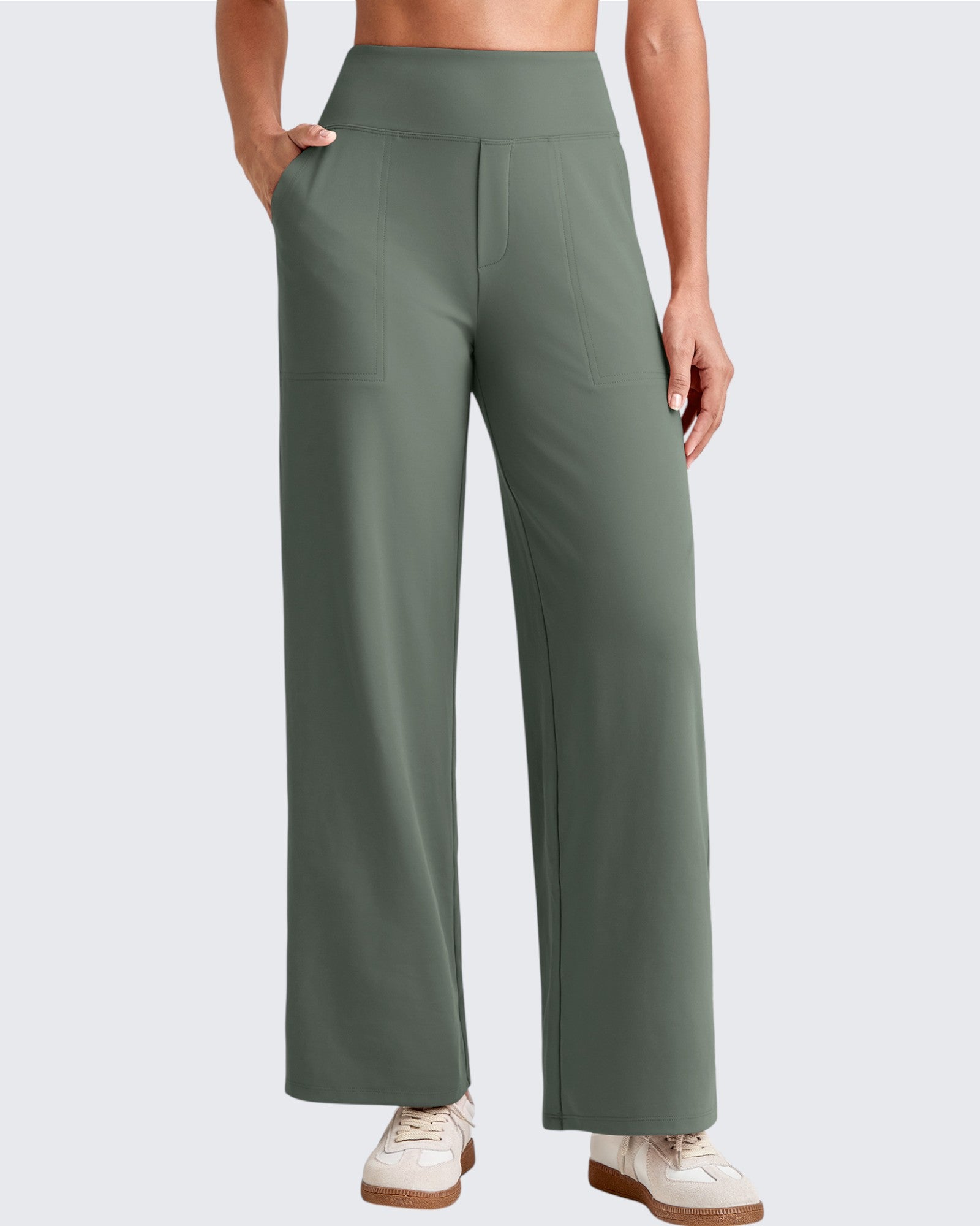 G4Free - EverGoing High Waist Stretch Dressy Cropped Pants Regular -GF25J468HF-XS