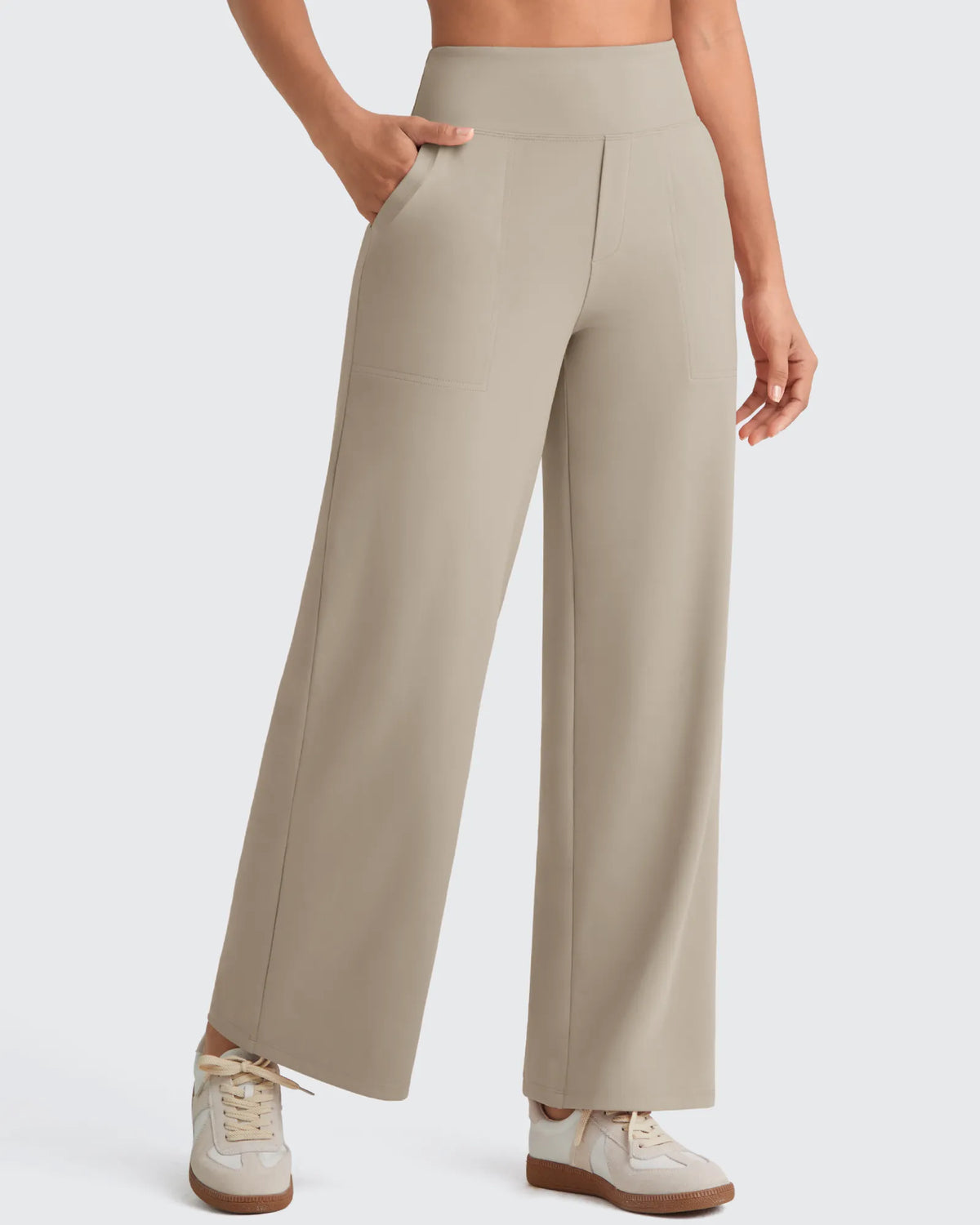 G4Free - EverGoing High Waist Stretch Dressy Cropped Pants Regular -GF25J468HF-XS