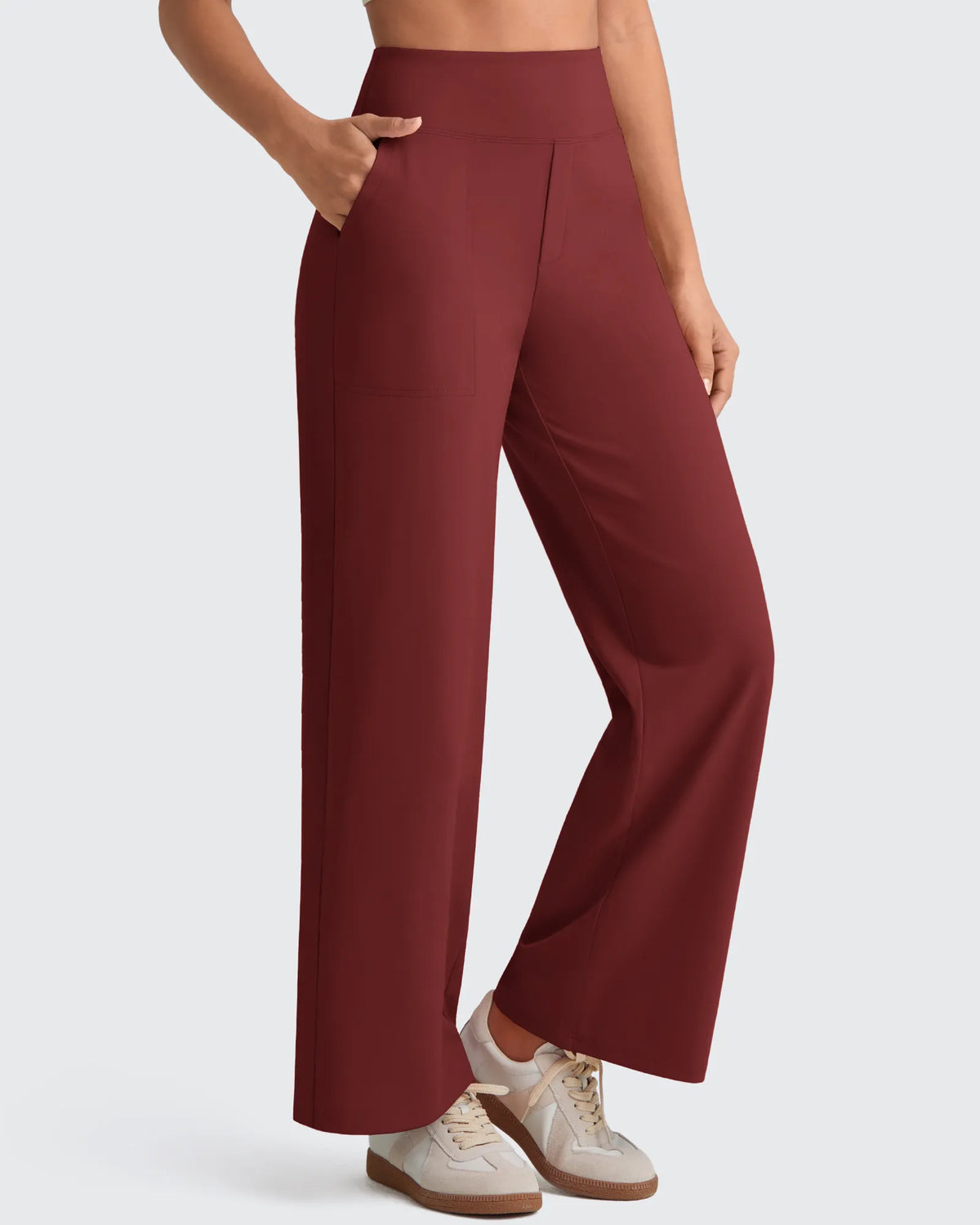 G4Free - EverGoing High Waist Stretch Dressy Cropped Pants Regular -GF25J468HF-XS