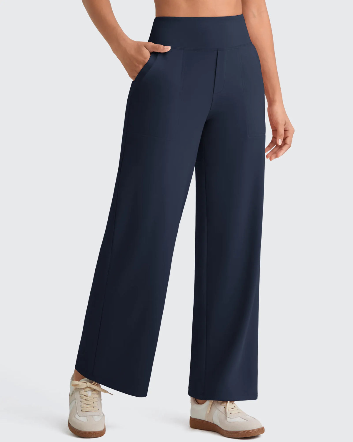 G4Free - EverGoing High Waist Stretch Dressy Cropped Pants Tall -GF25J469AF-XS-GF25J469AA-S-GF25J469AB-M-GF25J469AC-L-GF25J469AD-XL