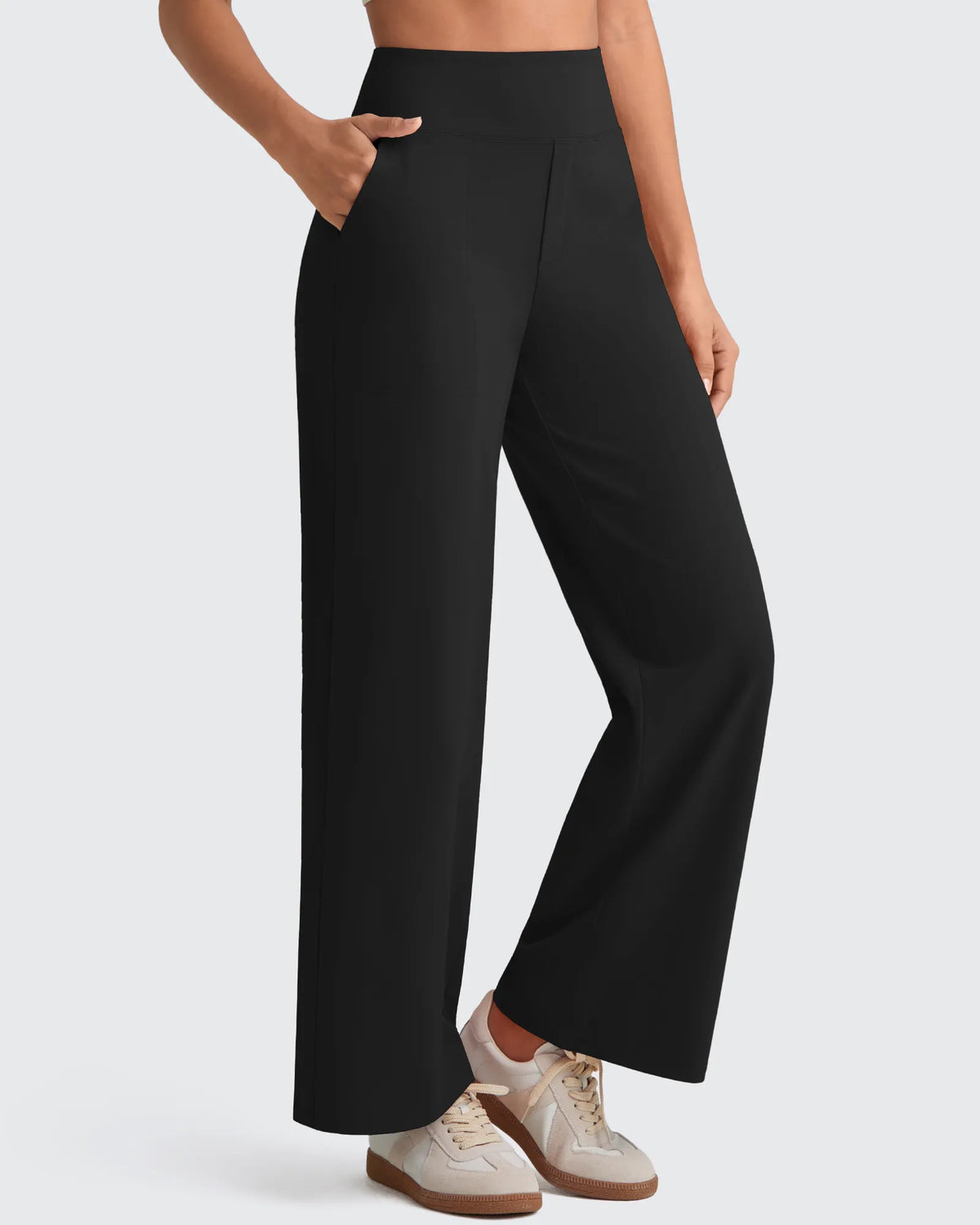 G4Free - EverGoing High Waist Stretch Dressy Cropped Pants Tall -GF25J469AF-XS-GF25J469AA-S-GF25J469AB-M-GF25J469AC-L-GF25J469AD-XL