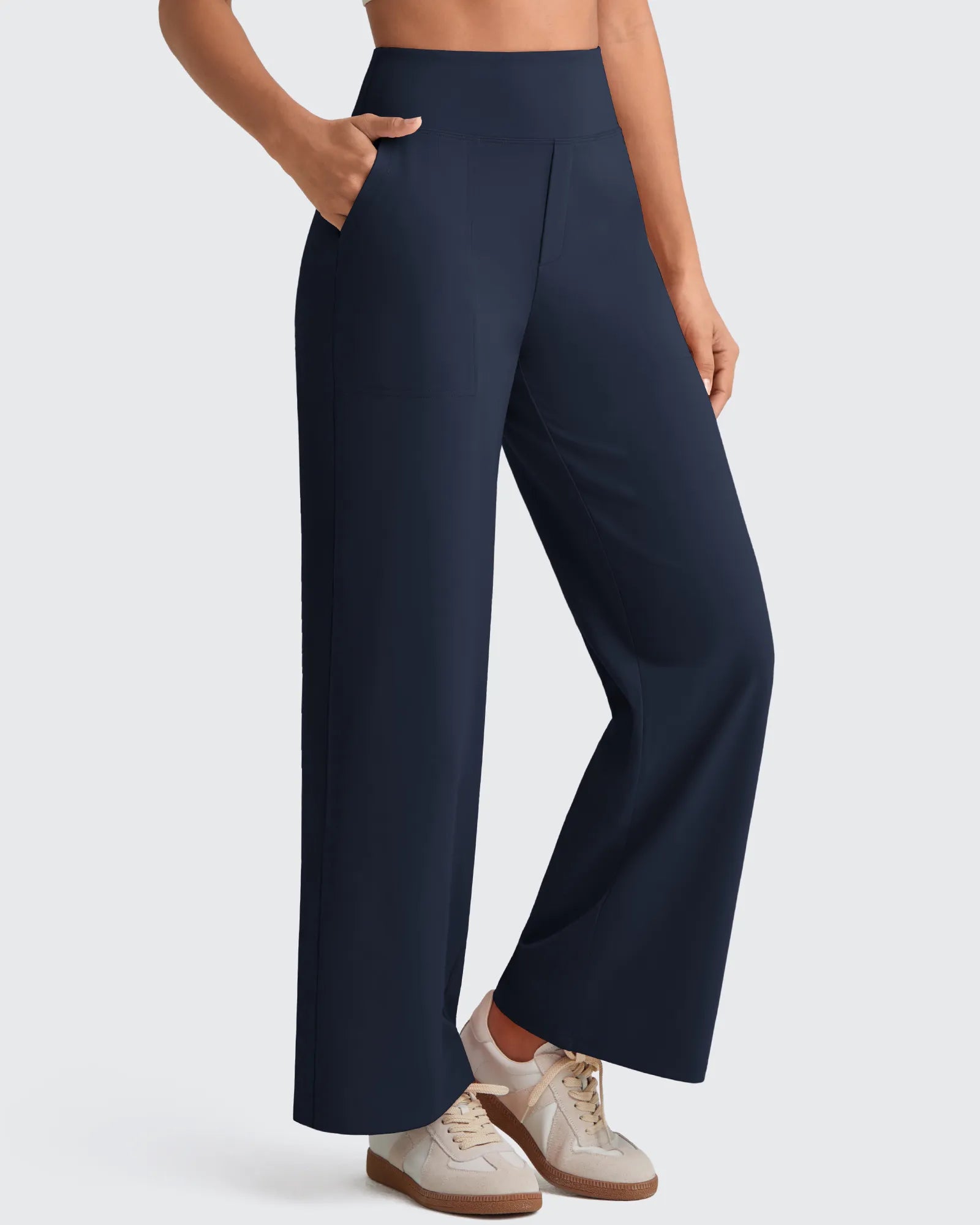 G4Free - EverGoing High Waist Stretch Dressy Cropped Pants Tall -GF25J469AF-XS-GF25J469AA-S-GF25J469AB-M-GF25J469AC-L-GF25J469AD-XL