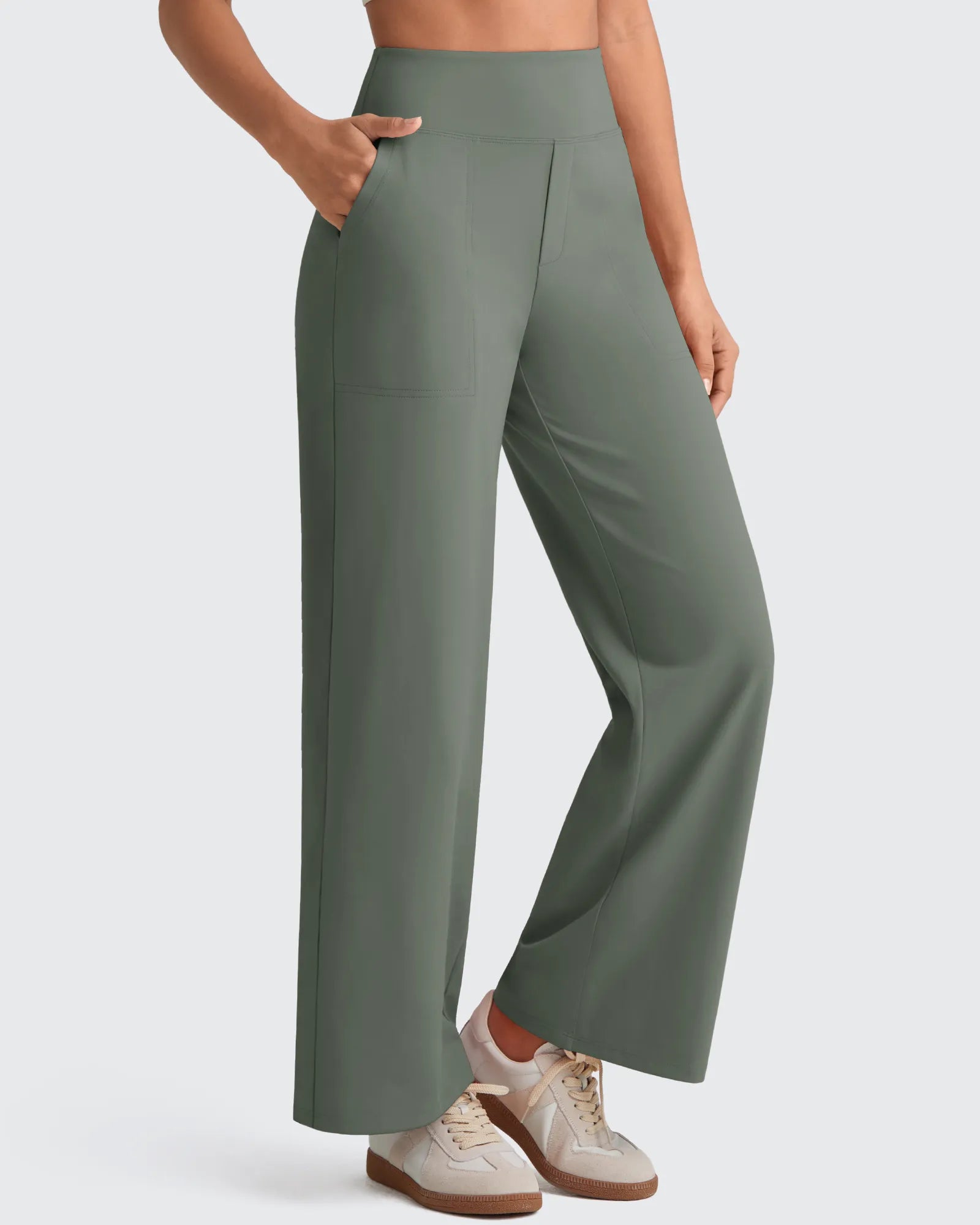 G4Free - EverGoing High Waist Stretch Dressy Cropped Pants Tall -GF25J469AF-XS-GF25J469AA-S-GF25J469AB-M-GF25J469AC-L-GF25J469AD-XL