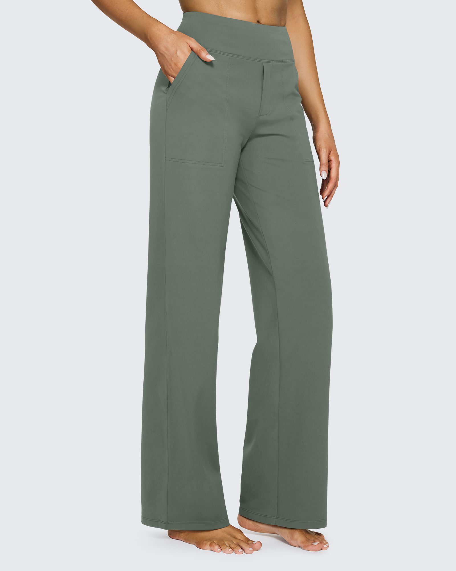 G4Free - EverGoing Loose High-Waist Business Casual Pants 27'' -GF25J391AF-XS-GF25J391AA-S-GF25J391AB-M-GF25J391AC-L-GF25J391AD-XL